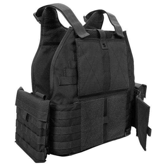 Flyye MOLLE SPC Taktische Schutzweste Schwarz
