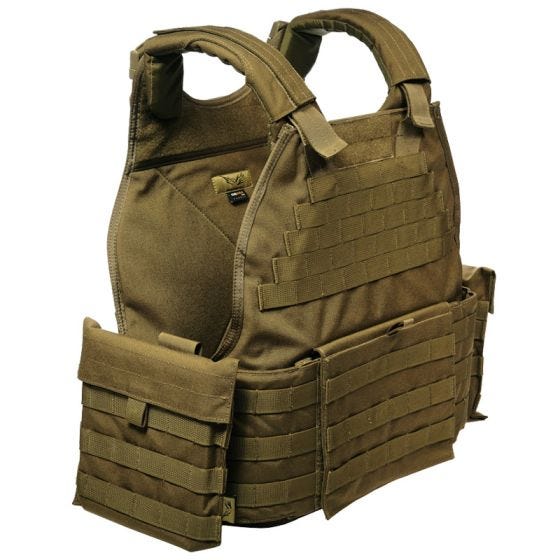 Flyye MOLLE SPC Taktische Schutzweste Coyote Brown