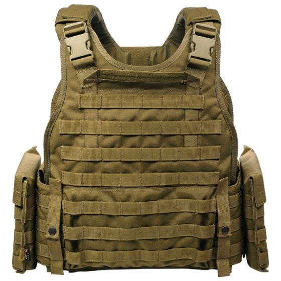 Flyye MOLLE SPC Taktische Schutzweste Coyote Brown