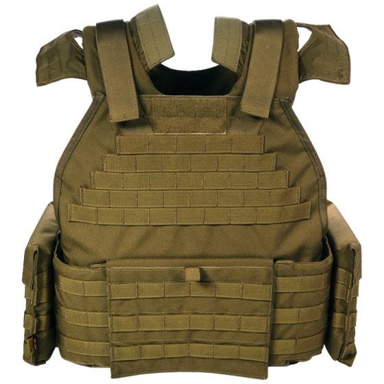 Flyye MOLLE SPC Taktische Schutzweste Coyote Brown