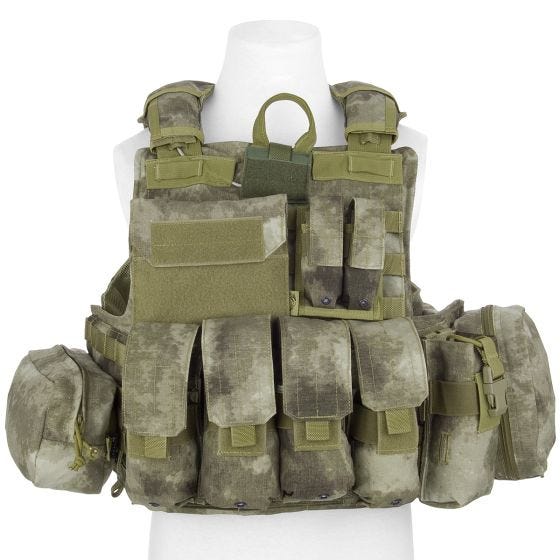 Flyye Force Recon Weste mit Taschen-Set Ver. Maritim A-TACS AU