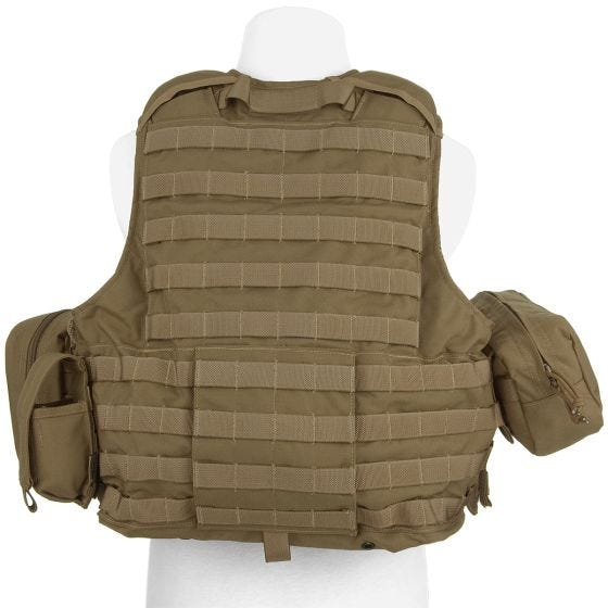 Flyye Force Recon Weste mit Taschen-Set Ver. Maritim Coyote Brown