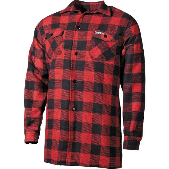Fox Outdoor Holzfällerhemd Rot / Schwarz kariert