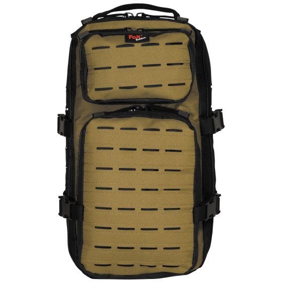 Fox Outdoor Einsatz-/Reiserucksack Schwarz / Coyote