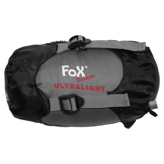 Fox Outdoor Ultralight Schlafsack Schwarz / Grau