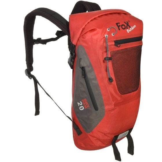 Fox Outdoor DRY PAK 20 Wasserdichter Seesack Rot
