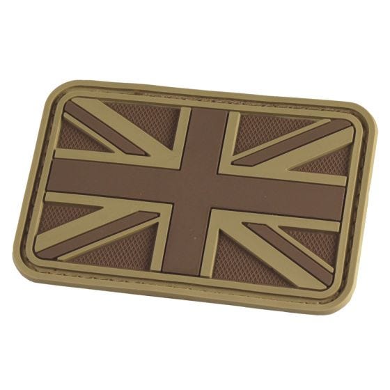 Hazard 4 Union Jack 3D-Patch mit UK-Flagge Coyote