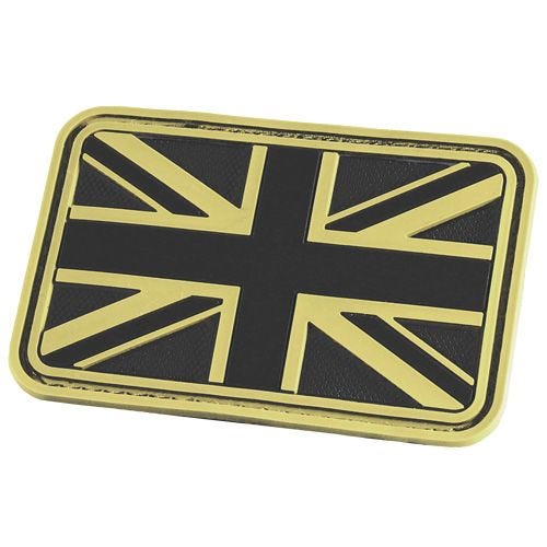 Hazard 4 Union Jack 3D-Patch mit UK-Flagge Im Dunkeln leuchtend
