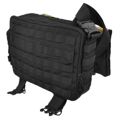 Hazard 4 Sherman Laptop-Aktentasche Schwarz