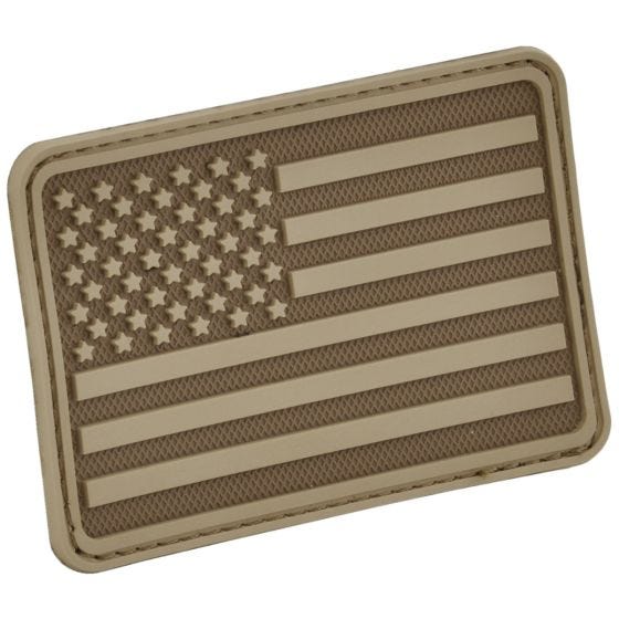 Hazard 4 Patch USA-Flagge Links Coyote