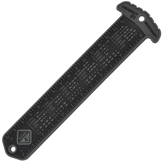 Hazard 4 Cheatstick #1 MOLLE-Patch in Linealform mit Morsezeichen Schwarz