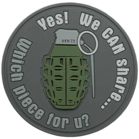 Helikon We Can Share Grenade Patch Grau