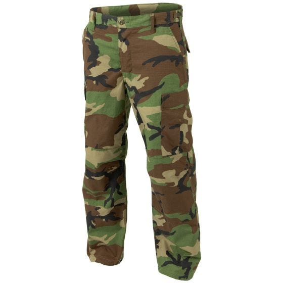 Helikon Genuine BDU Hose Baumwolle/Polyester Ripstop Woodland