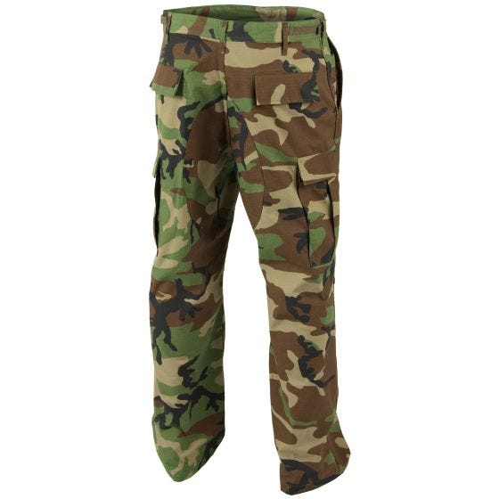 Helikon Genuine BDU Hose Baumwolle/Polyester Ripstop Woodland