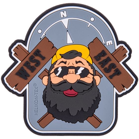 Helikon Outback Beardman Patch Grau