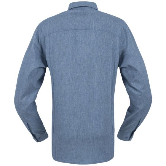 Helikon Defender Mk2 Gentleman Langarm-Hemd Melange Blau