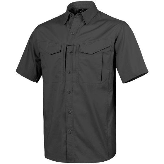 Helikon Defender Mk2 Kurzarm-Hemd Polyester/Baumwolle Ripstop Schwarz