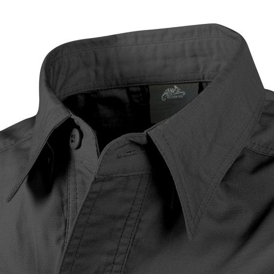 Helikon Defender Mk2 Kurzarm-Hemd Polyester/Baumwolle Ripstop Schwarz