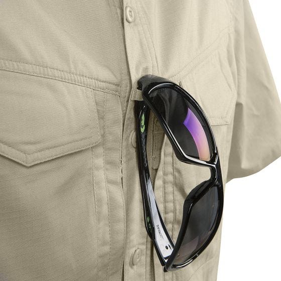 Helikon Defender Mk2 Kurzarm-Hemd Polyester/Baumwolle Ripstop Khaki