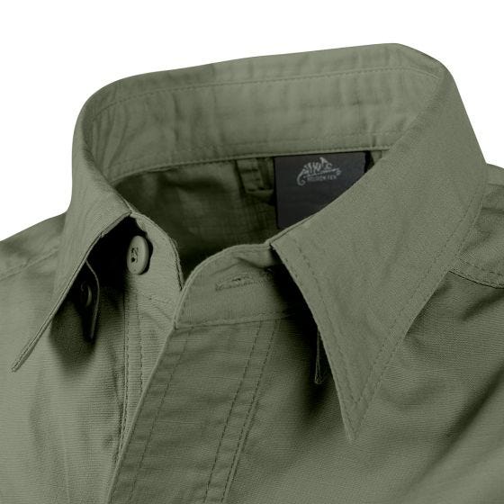 Helikon Defender Mk2 Kurzarm-Hemd Polyester/Baumwolle Ripstop Olive Green