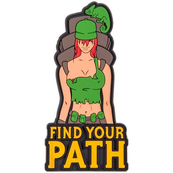 Helikon Patch mit Spruch „Find Your Path“ Olive Green
