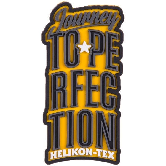 Helikon Patch mit „Journey“-Spruch Gelb