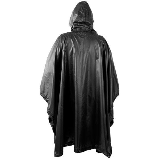 Helikon Wasserdichter Poncho Ripstop Schwarz