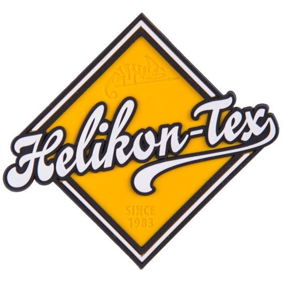 Helikon Patch im Straßenschild-Design Gelb