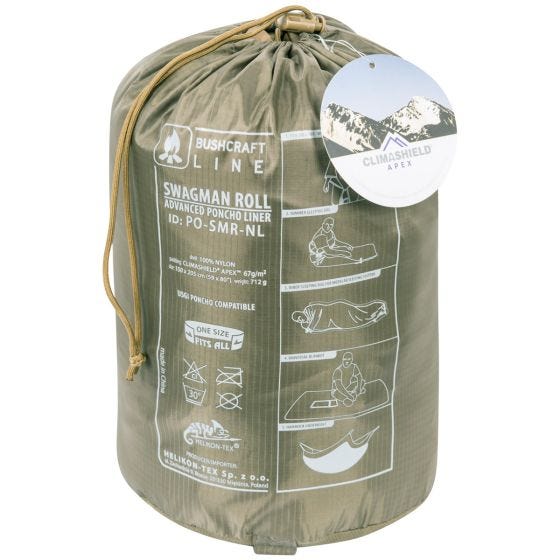 Helikon Swagman Roll Poncho Climashield Apex PenCott WildWood
