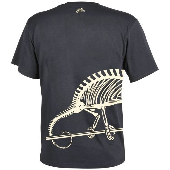 Helikon T-Shirt mit Chamäleonskelett-Motiv Schwarz