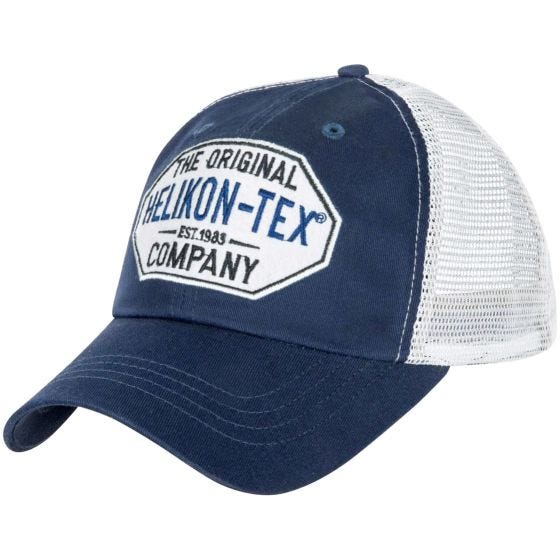Helikon Trucker Logo Basecap Twill Blau