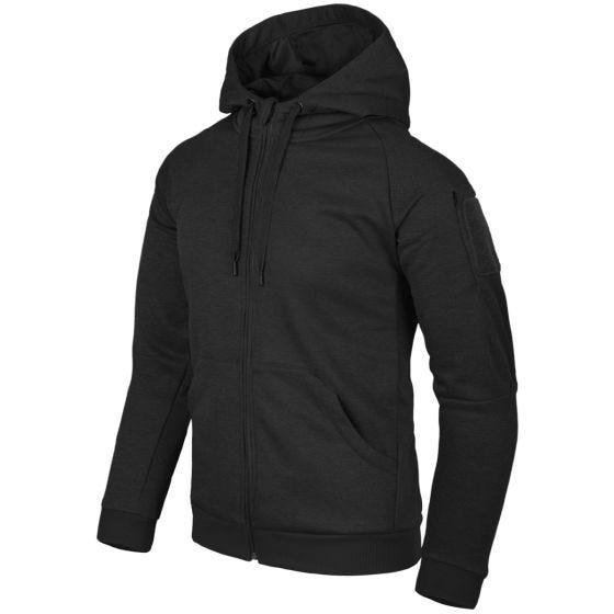 Helikon Urban Taktischer Kapuzenpullover mit durchgehendem Reißverschluss Schwarz