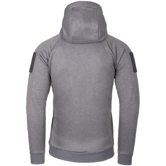 Helikon Urban Taktischer Kapuzenpullover mit durchgehendem Reißverschluss Melange Grau