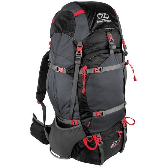 Highlander Ben Nevis 85 l Rucksack Schwarz