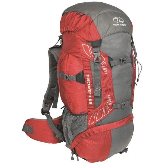 Highlander Discovery 65 Rucksack Rot