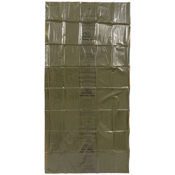 Highlander Double Emergency Survival Bag Notfallplane Oliv