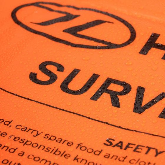 Highlander Double Emergency Survival Bag Notfallplane Orange