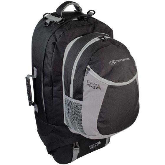 Highlander X-Plorer Ruckcase 45+15L Reisetasche/Rucksack Schwarz