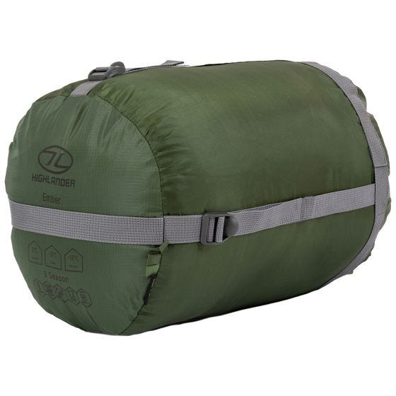 Highlander Phoenix Ember 250 Mumienschlafsack - Olivgrün