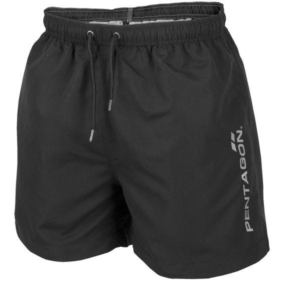 Pentagon Hippocampus Badeshorts Schwarz