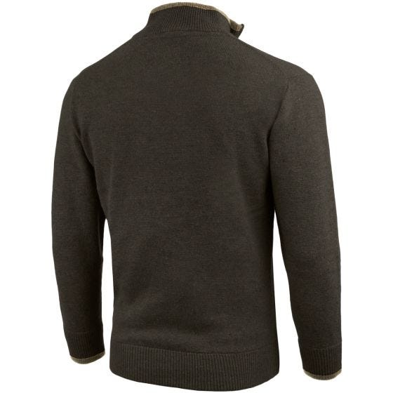 Jack Pyke Ashcombe Pullover mit Reißverschluss Dunkles Olivgrün