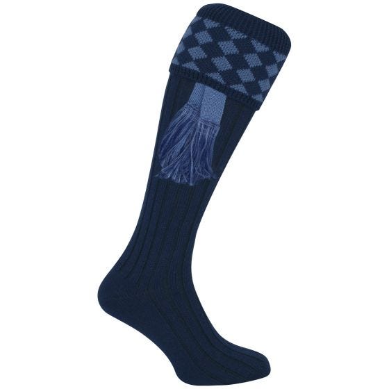 Jack Pyke Harlequin Jagdsocken Navy / Hellblau