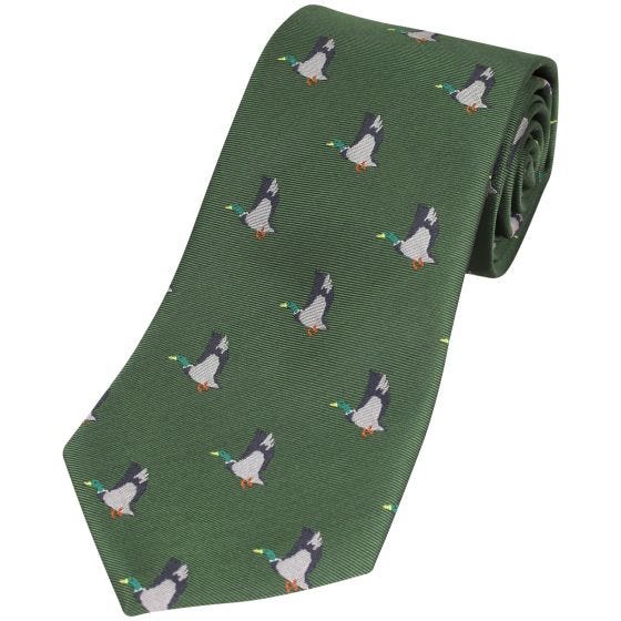Jack Pyke Krawatte mit Enten-Motiv Grün
