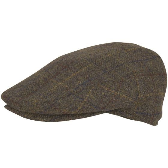 Jack Pyke Schiebermütze aus Wolle-Mix Brown Check