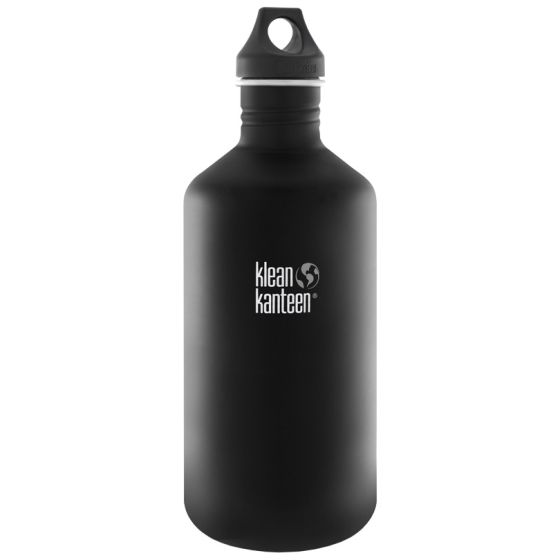 Klean Kanteen Classic 1900 ml Trinkflasche mit Loop Cap Shale Black