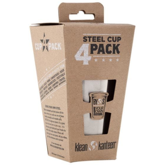 Klean Kanteen 296ml Trinkbecher (4-er Set) Brushed Stainless