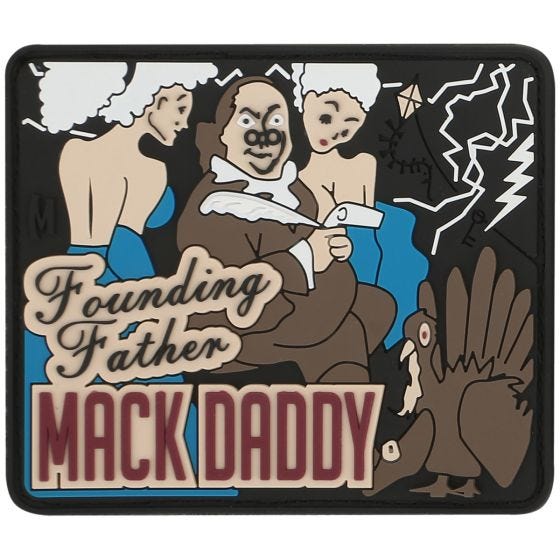 Maxpedition Patch Ben Franklin Frauenheld Farbig