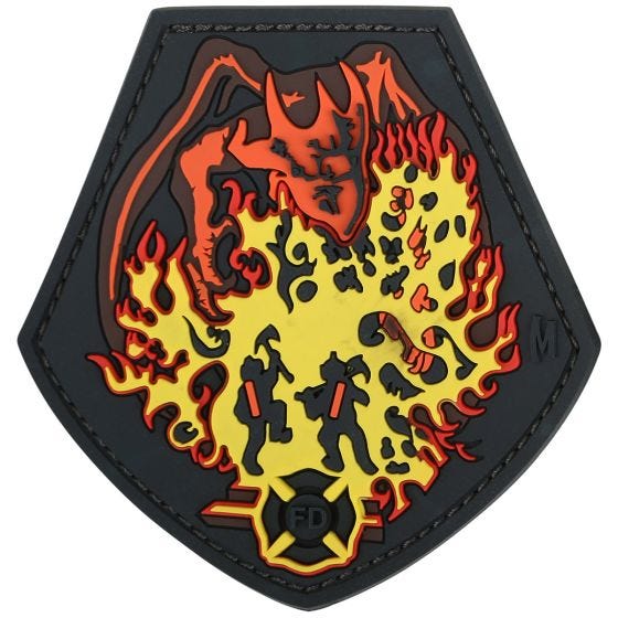 Maxpedition Patch Feuerdrache Farbig