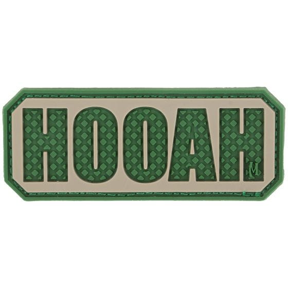 Maxpedition Patch mit Schriftzug „HOOAH“ Arid