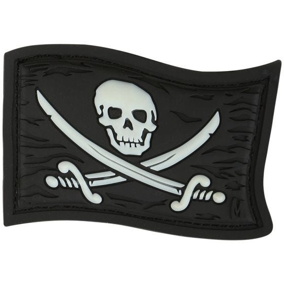 Maxpedition Patch Piratenflagge Leuchtend im Dunkeln